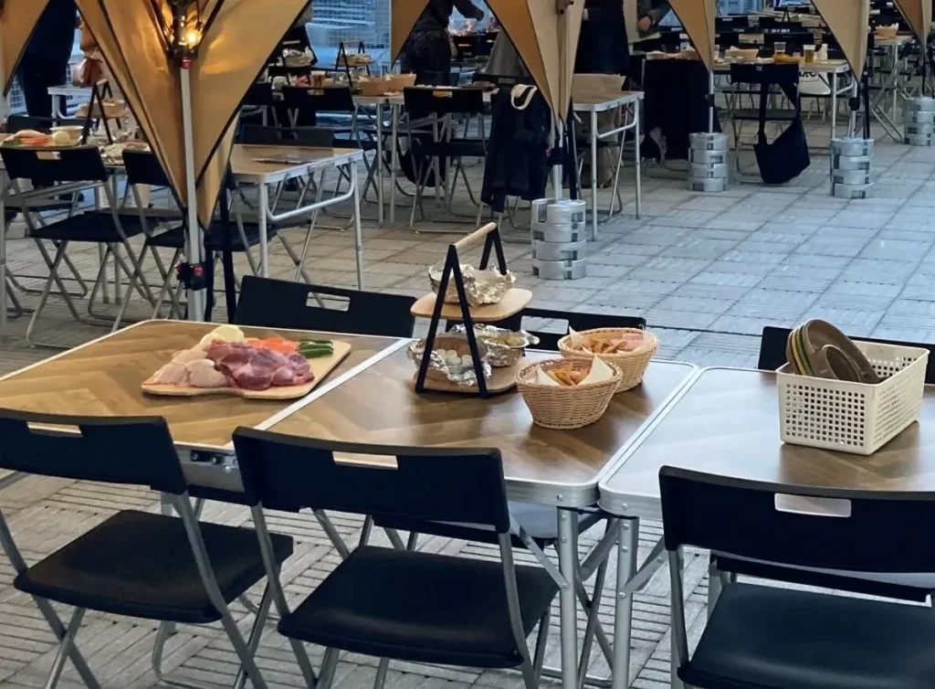 神戸阪急屋上「BBQビアガーデン」