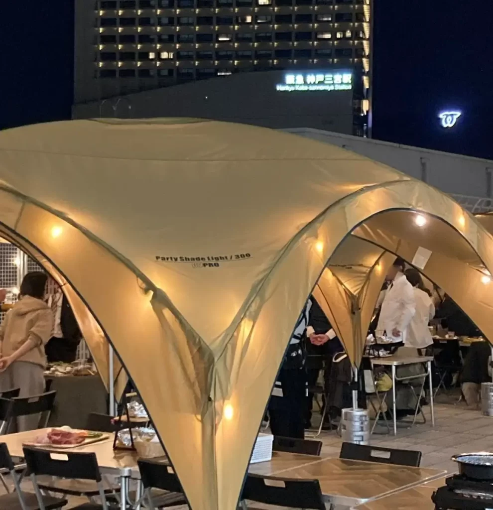 神戸阪急屋上「BBQビアガーデン」